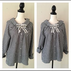 Final Sale Grifflin Paris Black & White Top